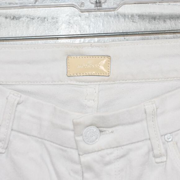 MOTHER Women's Bright White Skinny Jeans - Picture 2 of 12